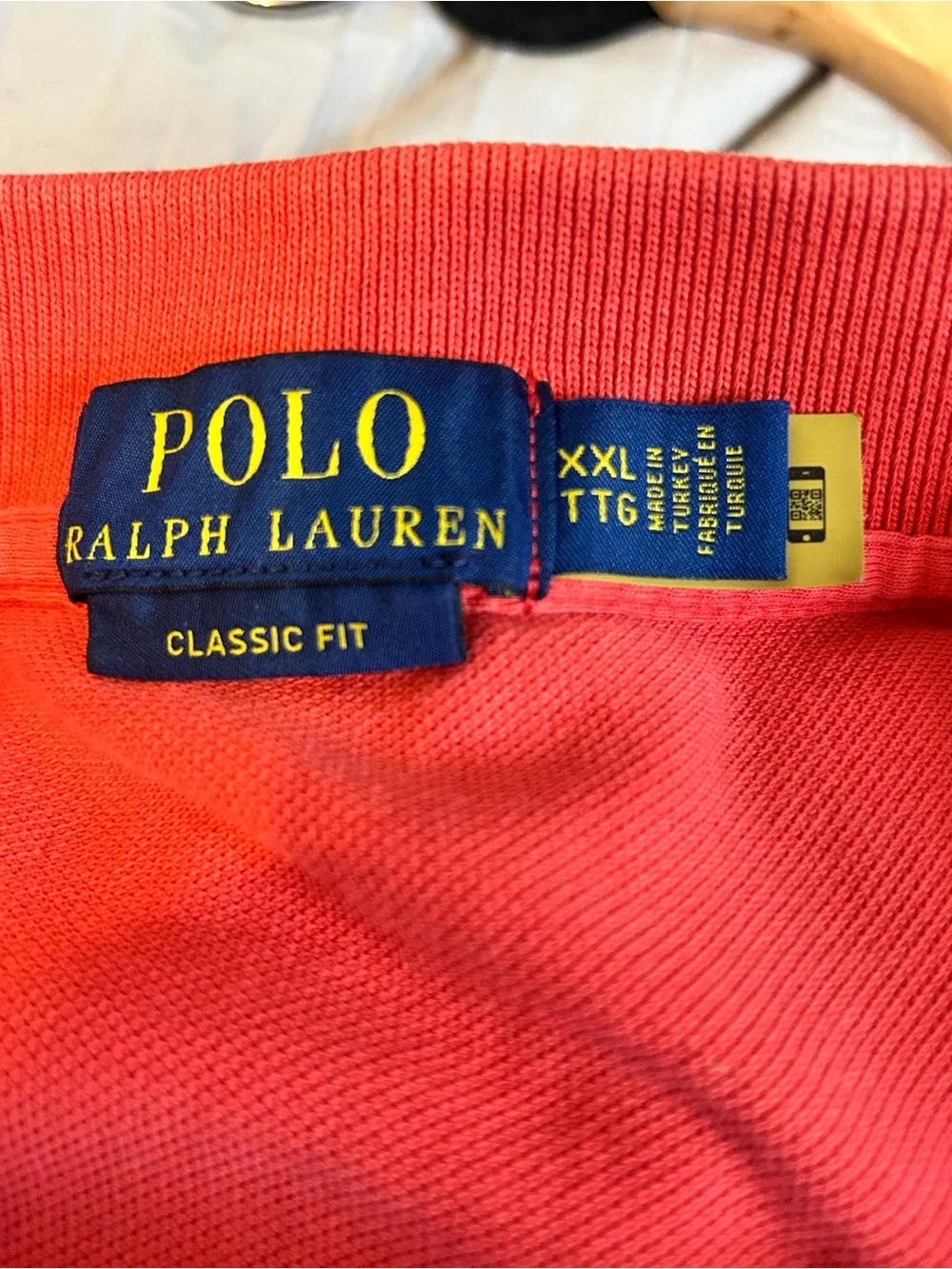 Ralph Lauren Polo Shirt in Bright Red with Embroidered Pony Preppy Mens xxl